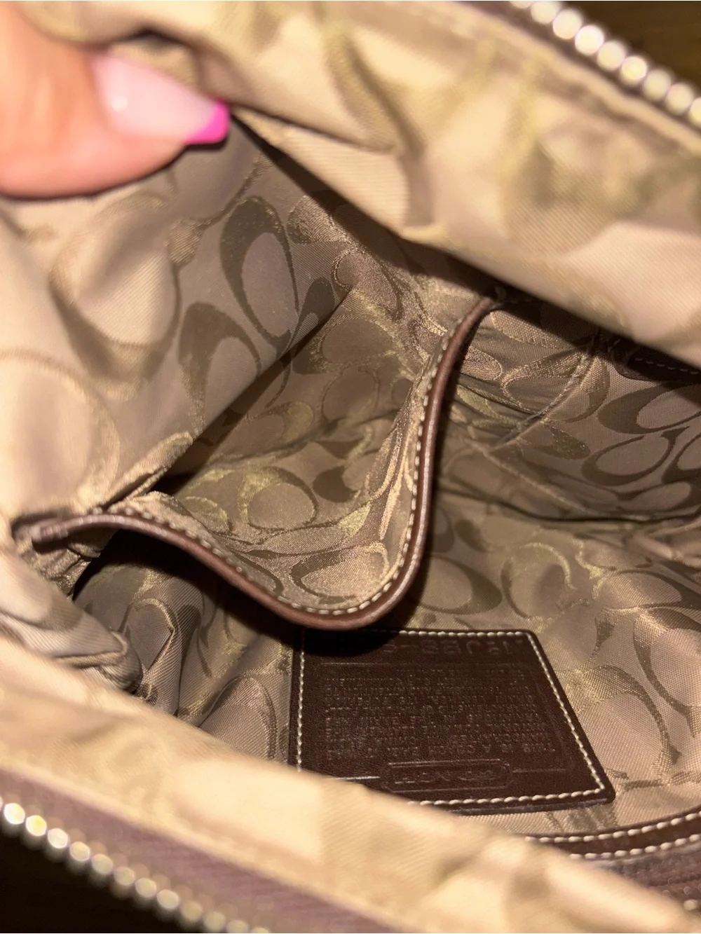 Coach Leather Crossbody Bag - Brown